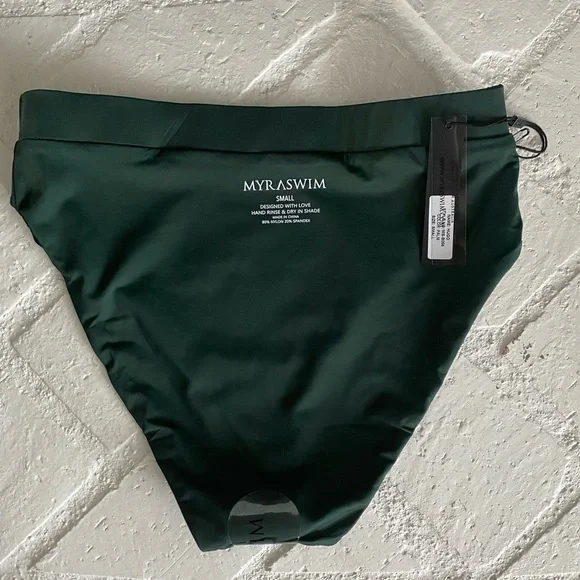 Myra Swim Two Piece Set NWT, Size S Jardin top paired w Hugo bottoms, Color Palm - Picture 11 of 13